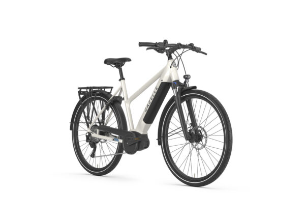 Gazelle Medeo T10 Ebike Front View Ivory White