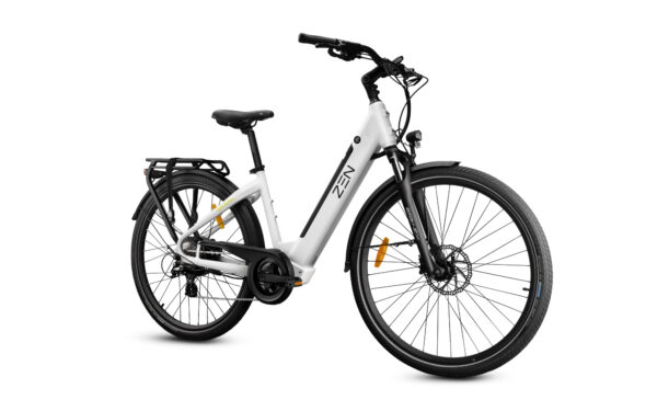 Zen Ebikes Saral Step-Through Front Isometric View