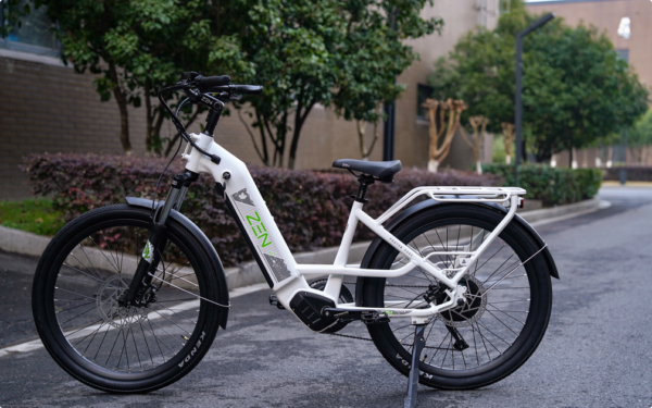 Zen Photon Long Range Electric Bike starlight white