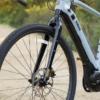 Gravel E Bike Wabash RT Yamaha E Bikes front fork view