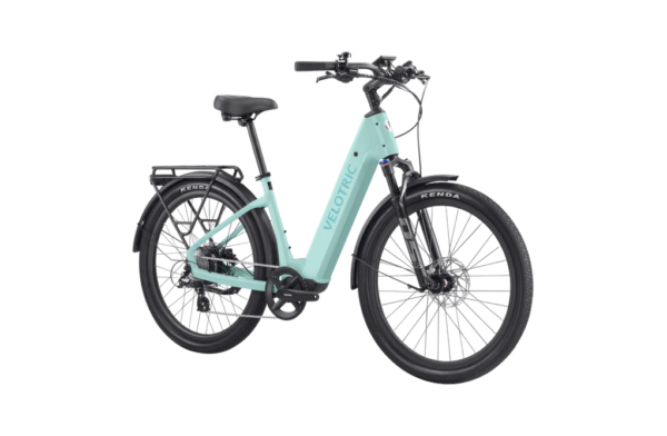 Velotric Discover 2 Premium Commuter Ebike - Adventure Bike right front isometric mint color