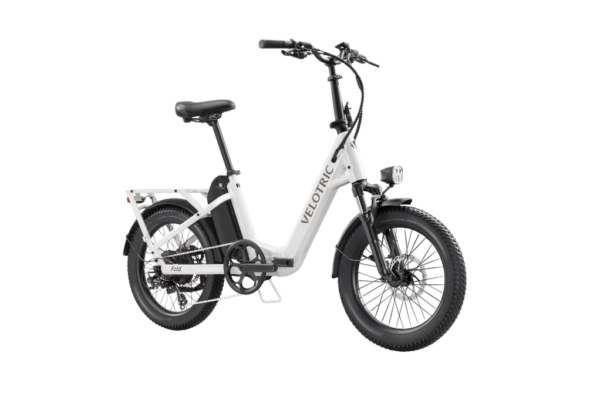 Velotric Fold 1 Ebike - Folding Electric Bike - Folding Ebike Pearl White right isometric