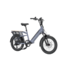 Velotric Go 1 Compact Utility E-Bike - Front Isometric Image Indigo Gray